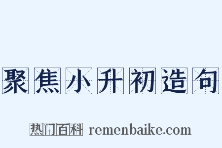 聚焦小升初造句是什么意思的图片